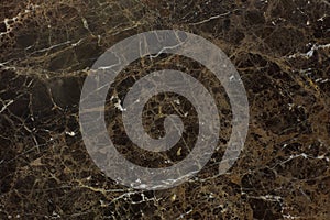 Background with a texture of natural dark brown marble called Emperador Dark photo