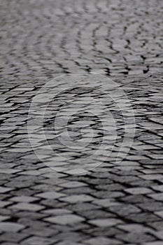 Background texture of old coblestone road