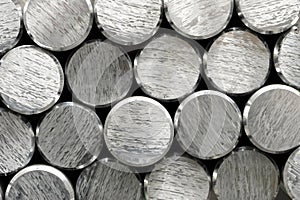 Background texture and pattern of aluminium bars photo