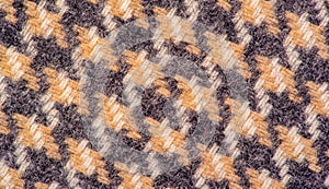 Background texture, pattern. The fabric is thick, warm in a cage, beige. This is 100% wool terry dressing. Sinil has a soft pile
