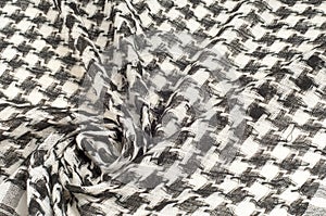 Background texture, pattern. Scarf wool like Yasir Arafat. The P