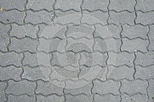 Background texture paving tile with broken elements