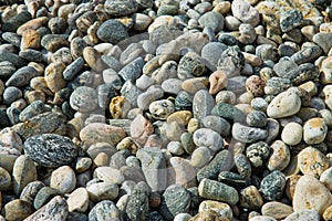 Background texture of pebble stones