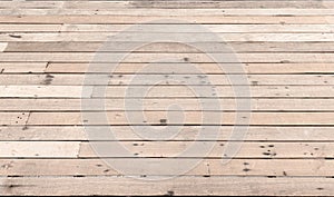 Background and texture perspective view of striped wood floor background can be used for display  your product