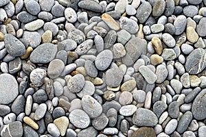 Background texture with round pebble stones