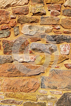 Background texture - rustic mortared stone wall