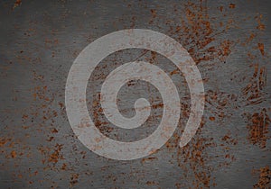 Background texture of rusty brushed metal