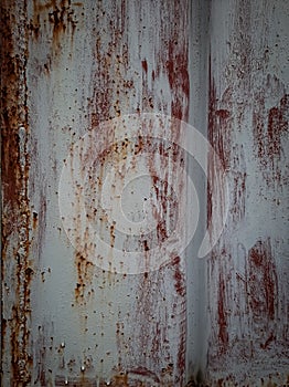 background texture of a rusty metal surface top view