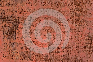 Background, texture: primed metal plate with rust spots photo