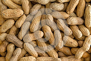 Background texture of whole natural peanuts