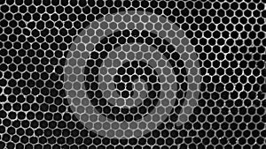 Background, textured black and white honeycombs. Bee honey frame, honeycomb wax. Beekeeping