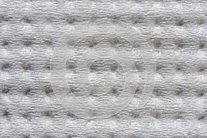 Background of textured white paper embossed square shape