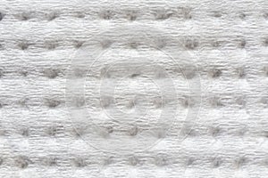 Background of textured white paper embossed square shape