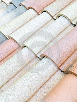 Background tiles roof classic style roofing material texture pattern on new roman tile actual house