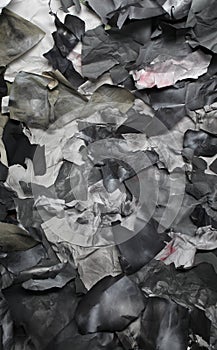 Background of torn pieces of paper