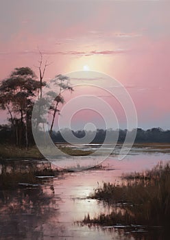 Sunset tree nature morning river sunrise water landscape background sky evening dusk lake beauty