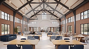 For background: Trendy Co-Working Oasis: Collaboration Meets Style photo