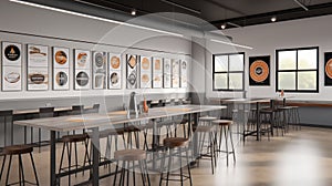 For background: Trendy Co-Working Oasis: Collaboration Meets Style photo