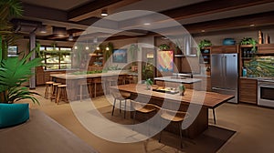 For background: Trendy Co-Working Oasis: Collaboration Meets Style photo