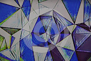 Background with  triangle shapes and textures