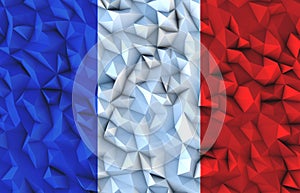 Background from triangles with French flag