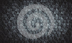 background with triangular texture and dark galvanised metal photo