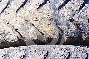 Background from truck or tractor tire