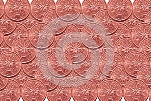 Background from two euro cents coins.