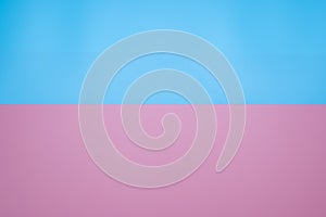 Background of two horizontal squares, blue and pink