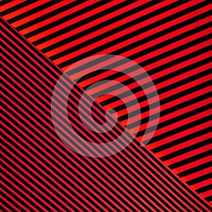 Two red lined opposing triangles.