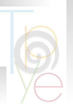 Background type pastell