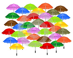 Background with umbrellas, cdr vector