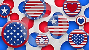 Background of USA symbols