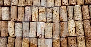 Various Old Used corks plugs from various types of wine