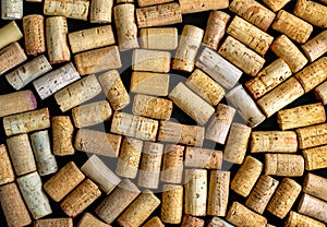 Background of Various Old Used corks plugs