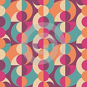 Background vector abstract design. Geometric seamless pattern. Decorative mosaic wallpaper.
