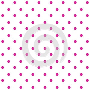 Background Vector with Pink Polka Dots Texture