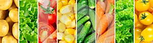 Background of vegetables. Fresh food