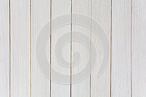 Background from vertical white wooden boards. Top view