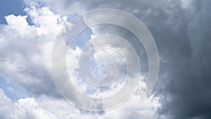 Background view of cloud formation on a sunny day