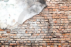 Background of vintage brick wall texture