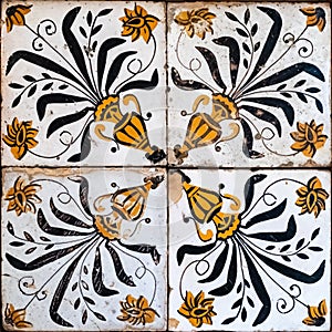 Background of vintage ceramic tiles