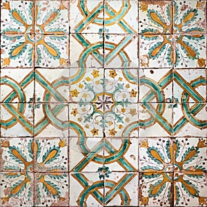 Background of vintage ceramic tiles