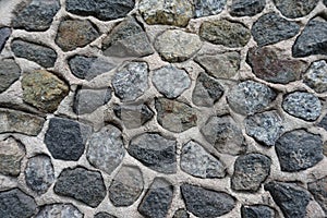 Background - wall with dark gray gravel pebbledash