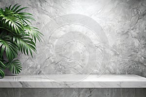 Background Wall Shadow Kitchen Floor Grey White Abstract Studio Concrete Table White Texture Light Texture Mockup Product Marble