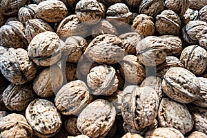 Background of walnuts