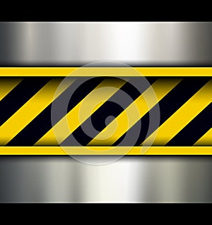 Background with warning stripes