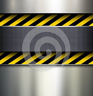 Background with warning stripes