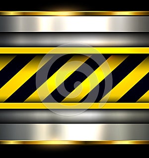 Background with warning stripes