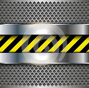 Background with warning stripes